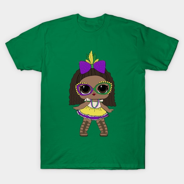Mardi Gras Queen T-Shirt by BrinsCastle